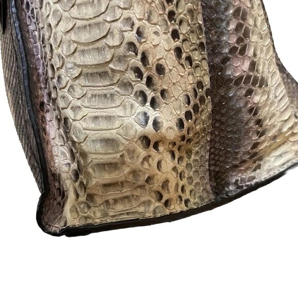 Ghibli Italy Genuine Python Multicolor/Metallic  Shoulder/Tote Bag - Picture 5 of 11